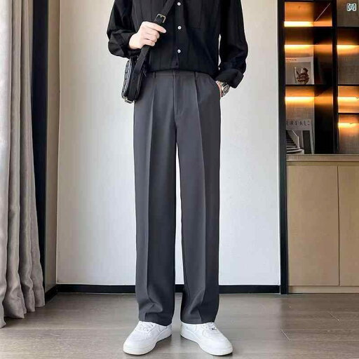 メンズ ファッション 大人ファッション 男性用 ドレープ カジュアル 小柄め スーツ パンツ ストレート メンズスーツ 春 メンズ ファッション 大人ファッション 男性用 ドレープ カジュアル 小柄め スーツ パンツ ストレート メンズスーツ 春