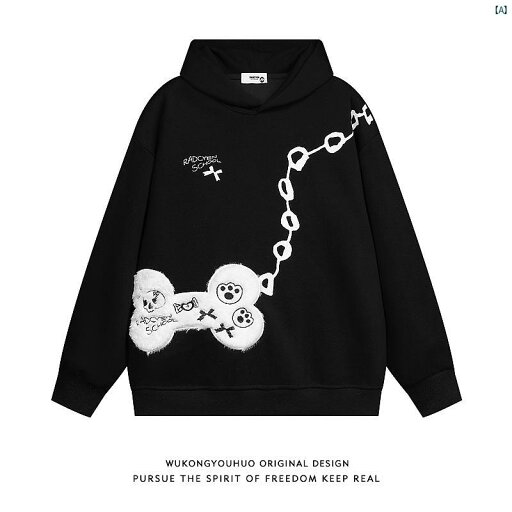 メンズ メンズファッション ファッション 刺繍 フード付き スウェットシャツ 男性用 レトロ カップル ジャケット メンズ メンズファッション ファッション 刺繍 フード付き スウェットシャツ 男性用 レトロ カップル ジャケット