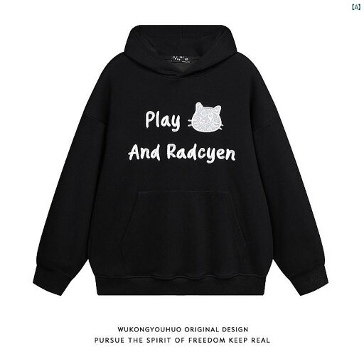メンズ メンズファッション ファッション レディース 刺繍入り フード付き スウェットシャツ レトロ カップル コート メンズ メンズファッション ファッション レディース 刺繍入り フード付き スウェットシャツ レトロ カップル コート