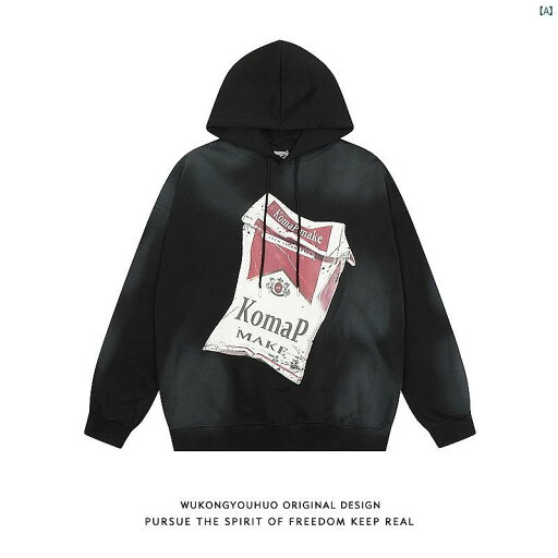 メンズ メンズファッション ファッション アメリカ プリント ヘビー フード付き スウェットシャツ レディース ヒップ ホップ カップル トップス す メンズ メンズファッション ファッション アメリカ プリント ヘビー フード付き スウェットシャツ レディース ヒップ ホップ カップル トップス す