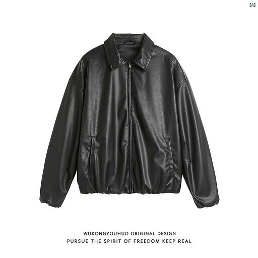 メンズ メンズファッション ファッション ヤング 20代 30代 レディース アメリカン ストリート ブラック PU レザー モーター サイクル ジャケット メンズ メンズファッション ファッション ヤング 20代 30代 レディース アメリカン ストリート ブラック PU レザー モーター サイクル ジャケット