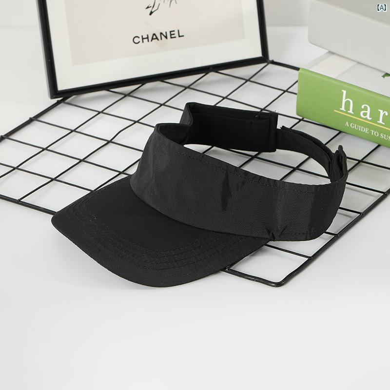 ユニセックス　キャップ　帽子　ハット 夏 日焼け防止 速乾 空 トップハット メンズレディース サンハット テニス スポーツ ランニング トップレス アヒル ハット