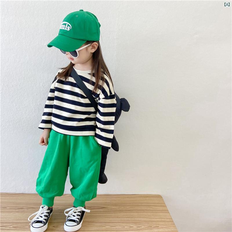 子供 無地 スウェットパンツ カジュアル パンツ 秋 新 韓国 ニット ベルト付き スポーツ 男子 ガールズ