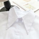ファッション小物 ファッション ファッション雑貨 アゲハ 先 った コットン フェイク カラー ホワイト プロ シャツ スウェットシャツ セーター 装飾 襟(4)
