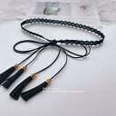 ファッション小物 ファッション ファッション雑貨 ボヘミアン レトロ 森 スカート ベルト ウエスト チェーン タッセル ペンダント パンツ 装飾 ロープ(4)