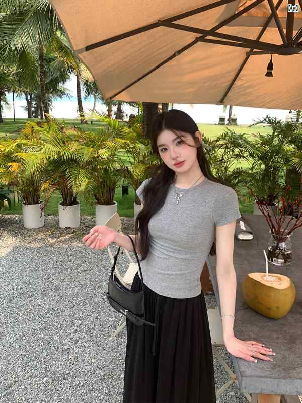 Allegra K スパンコール タンクトップ メタリック 光沢 ノースリーブ 袖なし トップス ダンス衣装 レディース シャイニーブルー M