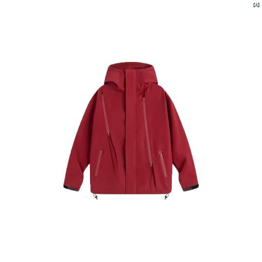 レディース ユニセックス シャカシャカ マウンテンジャケット 登山 かわいい アメリカン レトロ バーガンディ ジャケット 春秋 冬 屋外 防風 防水 レディース ユニセックス シャカシャカ マウンテンジャケット 登山 かわいい アメリカン レトロ バーガンディ ジャケット 春秋 冬 屋外 防風 防水