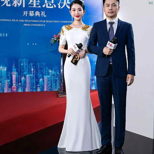 レディース ファッション ドレス パーティー レディースドレス ハイエンド ライト 高級 西洋 結婚式 ホワイト ウェディングドレス 義母 フィッシュ テール キャットウォーク ドレス ホスト レディース ファッション ドレス パーティー レディースドレス ハイエンド ライト 高級 西洋 結婚式 ホワイト ウェディングドレス 義母 フィッシュ テール キャットウォーク ドレス ホスト