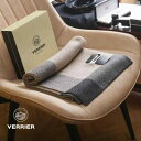 メンズ 男性 ファッション 小物 ファッション雑貨 VERRIER 100 スカーフ 男性用 冬 ハイエンド ビジネス チェック柄 厚手 暖かい ギフト ボックス(4)