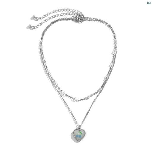 レディース 海外風 ファッションジュエリー モダンネックレス カジュアルアクセサリー プレゼントジュエリー メンズ 2個 セット ラブ ペンダント クリスタル ネックレス アメリカ 秋 新 かわいい 二層 鎖骨 チェーン レディース 海外風 ファッションジュエリー モダンネックレス カジュアルアクセサリー プレゼントジュエリー メンズ 2個 セット ラブ ペンダント クリスタル ネックレス アメリカ 秋 新 かわいい 二層 鎖骨 チェーン