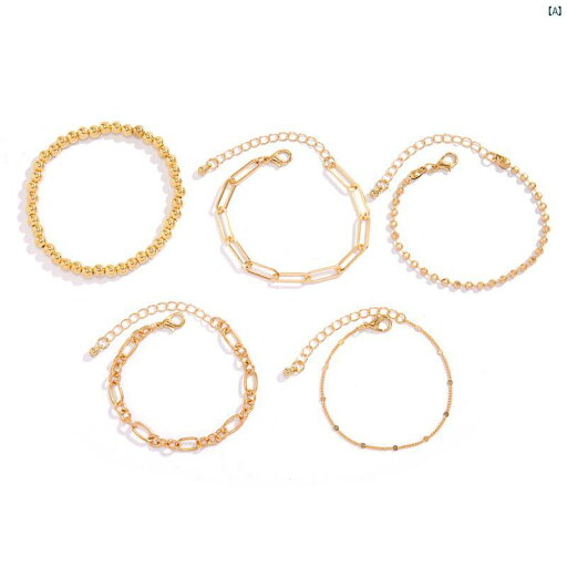 レディース ファッション バングル チャームブレスレット アンクレット ミサンガ クロス チェーンブレスレット セット 5個 アメリカ シンプル ガールズ スタック ハンド ジュエリー す レディース ファッション バングル チャームブレスレット アンクレット ミサンガ クロス チェーンブレスレット セット 5個 アメリカ シンプル ガールズ スタック ハンド ジュエリー す