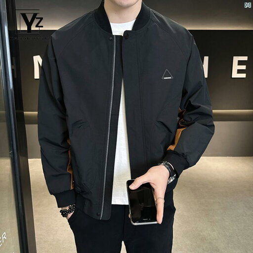 メンズ 海外ファッション ファッション メンズ 春秋 野球 ユニフォーム スタンドカラー ジャケット スリム 薄型 ファッション カジュアル ショート トップス メンズ 海外ファッション ファッション メンズ 春秋 野球 ユニフォーム スタンドカラー ジャケット スリム 薄型 ファッション カジュアル ショート トップス