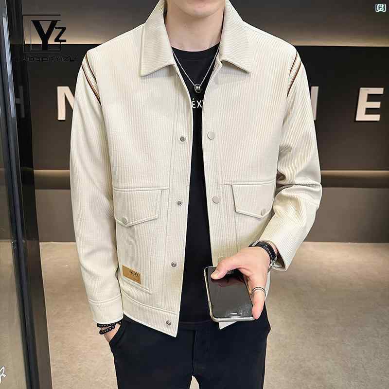 メンズ　海外ファッション　ファッション ジャケット メンズ 春秋 スプライシング カジュアル トップ