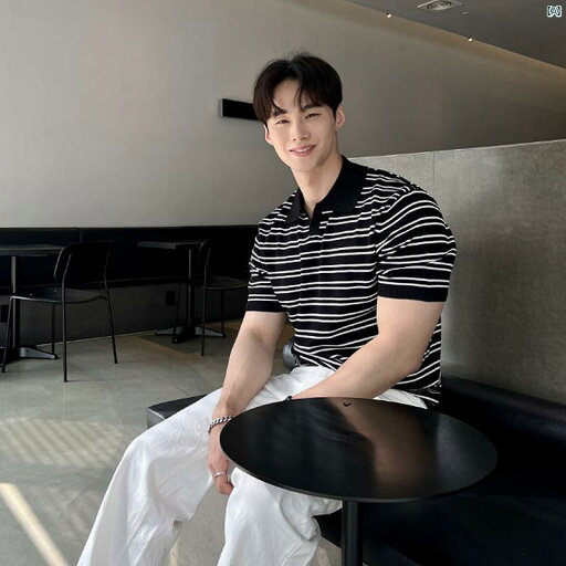 メンズ メンズファッション ファッション 大人 海外風 韓国 韓国ファッション ダンディー 韓国 メンズシャツ カジュアル ストライプ プルオーバー ポロシャツ イン 夏 半袖 セーター Tシャツ メンズ メンズファッション ファッション 大人 海外風 韓国 韓国ファッション ダンディー 韓国 メンズシャツ カジュアル ストライプ プルオーバー ポロシャツ イン 夏 半袖 セーター Tシャツ
