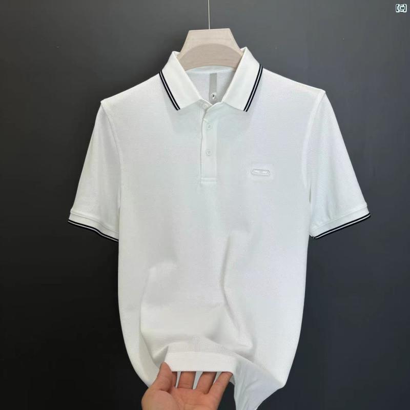 メンズ　メンズファッション 夏 シンプル 半袖 ポロシャツ ビジネス カジュアル Tシャツ トップ