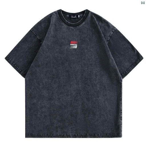 メンズ メンズファッション アメリカン レトロ フライド スノーフレーク ウォッシュ 半袖 メンズ 夏 コットン Tシャツ カップル カジュアル メンズ メンズファッション アメリカン レトロ フライド スノーフレーク ウォッシュ 半袖 メンズ 夏 コットン Tシャツ カップル カジュアル