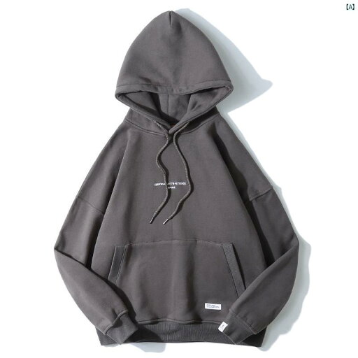 メンズ メンズファッション 秋冬 レトロ フード付き スウェットシャツ 男性用 ベルベット イン 厚手 カップル コート メンズ メンズファッション 秋冬 レトロ フード付き スウェットシャツ 男性用 ベルベット イン 厚手 カップル コート
