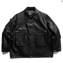メンズ メンズファッション 秋冬 レト ロー メンズ モーターサイクルレザージャケット ゆったり ショート ミリタリー ワークウェア マルチ ポケット レザージャケット カップル用 コート(4)