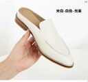 レディース ファッション シューズ 革靴 おしゃれ Everlane chic 英国 ローファー ハーフ スリッパ 小柄 革靴 レトロ ポインテッドトゥ ミュール シューズ