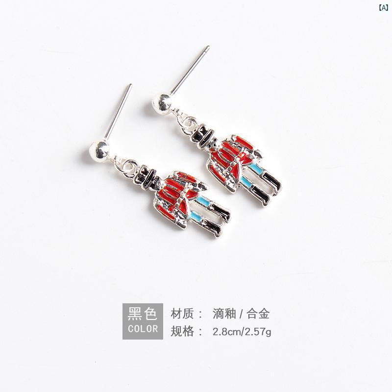 イヤリング プレゼント 綺麗 オシャレ 大人 レディース イヤリング レディース ロング カラー 釉薬 ガード ペンダント 耳 ワイヤー UF