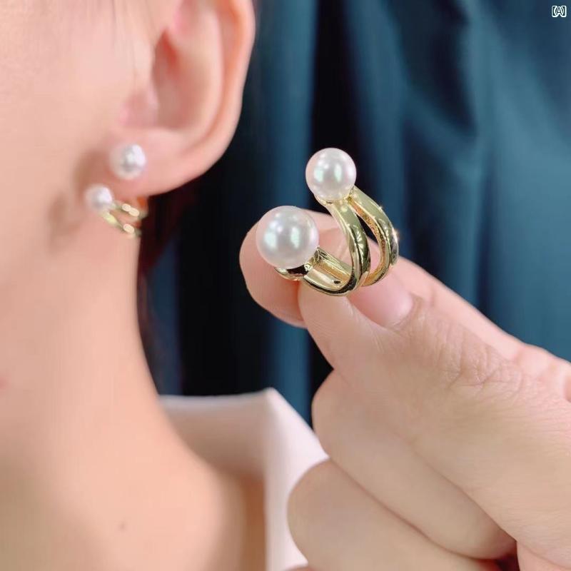 イヤリング プレゼント 綺麗 オシャレ 大人 レディース アメリカン 春 覆われた ビーズ イヤリング フロント リア レディース YM