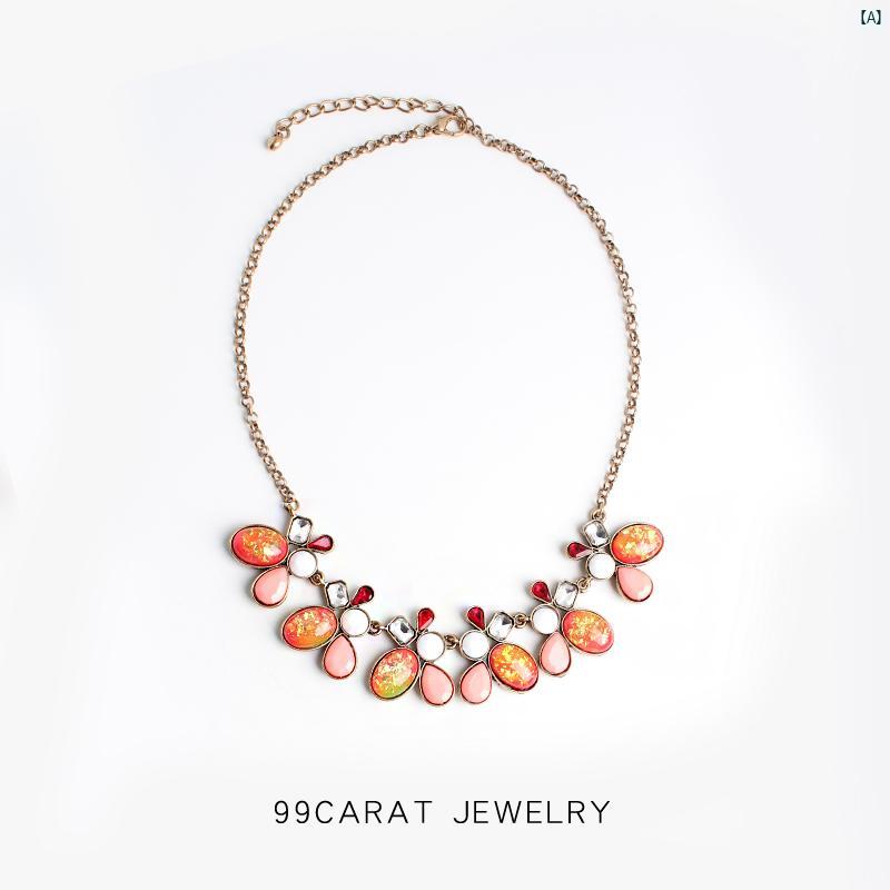 ネックレス オシャレ レディース レディース ファッション 小物 レディースアクセサリー レトロ ネックレス セーター チェーン レトロら 遊び心 イミテーション オパールネックレス WA