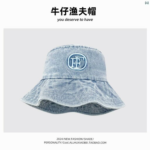 ハット 帽子 かわいい オシャレ Y2K レトロ 文字 刺繍 デニム フィッシャーマン ハット 春夏 ファッション メンズ 顔 小柄 古風 バケット ハット 帽子 かわいい オシャレ Y2K レトロ 文字 刺繍 デニム フィッシャーマン ハット 春夏 ファッション メンズ 顔 小柄 古風 バケット