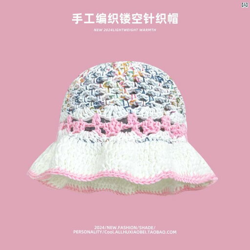 ハット 帽子 かわいい オシャレ Y2K カラー ニット フィッシャーマン ハット 春夏用 通気性 顔 小柄 ウール バケット 大きい 頭 ハット 帽子 かわいい オシャレ Y2K カラー ニット フィッシャーマン ハット 春夏用 通気性 顔 小柄 ウール バケット 大きい 頭