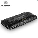 タバコグッズ タバコ用品 かっこいい 大人 CIGARLOONG シガーケース 軽量 ワニ 革 パターン ポータブル シガー ヒュミドール プロ シガーボックス