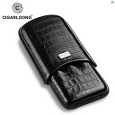 タバコグッズ タバコ用品 かっこいい 大人 CIGARLOONG シガーケース トラベル ポータブル 3 パック シガー 保湿 レザーケース ギフト ボックス 包装 CL 501|詳細画像