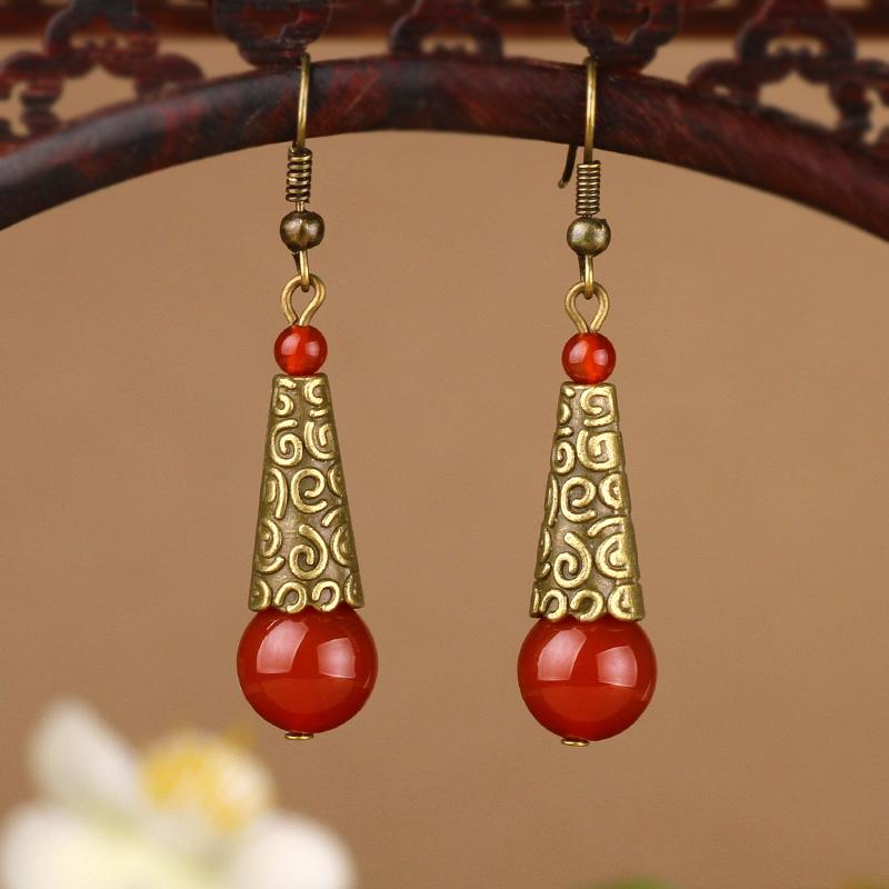 ヘア　ヘアピン　レディース　レディース　上品　綺麗　風情 レディース エスニック イヤリング ロング レトロ シンプル