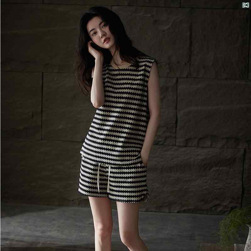 レディース　ファッション　室内　パジャマ ビクトリア カップル パジャマ 夏 涼しい コットン 半袖 スーツ 屋外着用 可能 メンズ ホーム 服 薄手