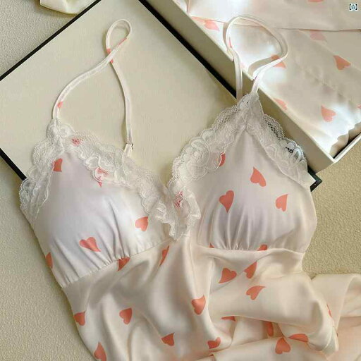 Victoria Love サマー サスペンダー パジャマ 2点セット レディース 薄手 夏用 胸パッド付き 親友へ ギフト Victoria Love サマー サスペンダー パジャマ 2点セット レディース 薄手 夏用 胸パッド付き 親友へ ギフト