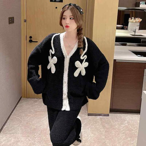 パジャマ オシャレ 大人 レディース ビクトリア パジャマ 春秋 冬 コーラル ベルベット 厚く 暖かい ホーム ウェア 外着用 す パジャマ オシャレ 大人 レディース ビクトリア パジャマ 春秋 冬 コーラル ベルベット 厚く 暖かい ホーム ウェア 外着用 す