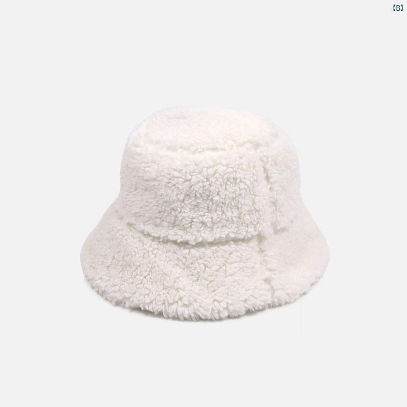 レディース　ファッション　帽子　かわいい　オシャレ クール ガールズ みん 1つ 持って す スーパー 顔 子羊 漁師 帽子 レディース 冬 厚く 暖かい パープル バケット ハット