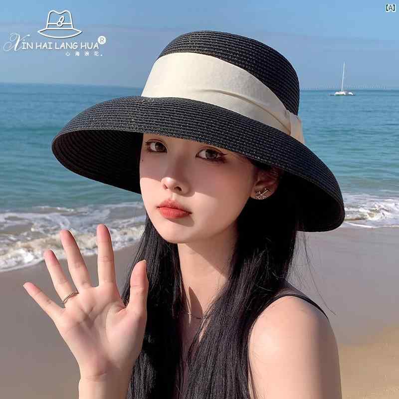 帽子　日除け　日陰 麦わら 帽子 英国 ハット レディース 日焼け防止 サンハット 旅行 漁師 バケット ビーチ 夏