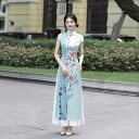 チャイナドレス 中華ドレス 綺麗 オシャレ 大人 服 ファッション キャットウォーク アオザイ チャイナ 中華風 ドレス ダンス パフォーマンス 衣装 ロング