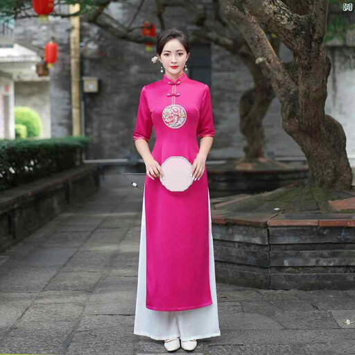 チャイナドレス 中華ドレス 綺麗 オシャレ 大人 服 ファッション クラシック ダンス ベトナム アオザイ チャイナドレス 中華風 ワイド レッグ パンツ スーツ 秋冬 レトロ キャットウォーク パフォーマンス 服 レディース チャイナドレス 中華ドレス 綺麗 オシャレ 大人 服 ファッション クラシック ダンス ベトナム アオザイ チャイナドレス 中華風 ワイド レッグ パンツ スーツ 秋冬 レトロ キャットウォーク パフォーマンス 服 レディース