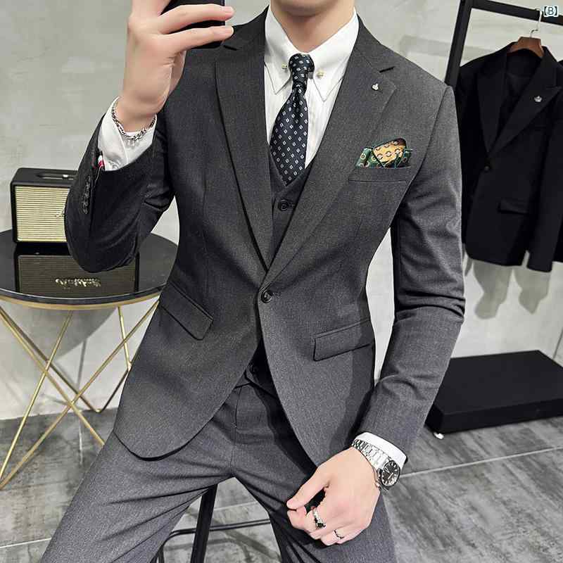 メンズ　メンズファッション　フォーマル ダブル スリット メンズスーツ ビジネス カジュアル 新郎 スーツ 韓国 スリム フォーマルスーツ 大きめ サイズ ウェディングドレス