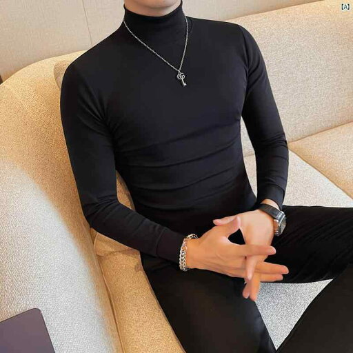 メンズ メンズファッション フォーマル メンズ ハーフ タートルネック ソリッドカラー ストレッチ Tシャツ 長袖 秋冬 韓国 スリム スーツ ボトム シャツ 内側 コットン トップ メンズ メンズファッション フォーマル メンズ ハーフ タートルネック ソリッドカラー ストレッチ Tシャツ 長袖 秋冬 韓国 スリム スーツ ボトム シャツ 内側 コットン トップ