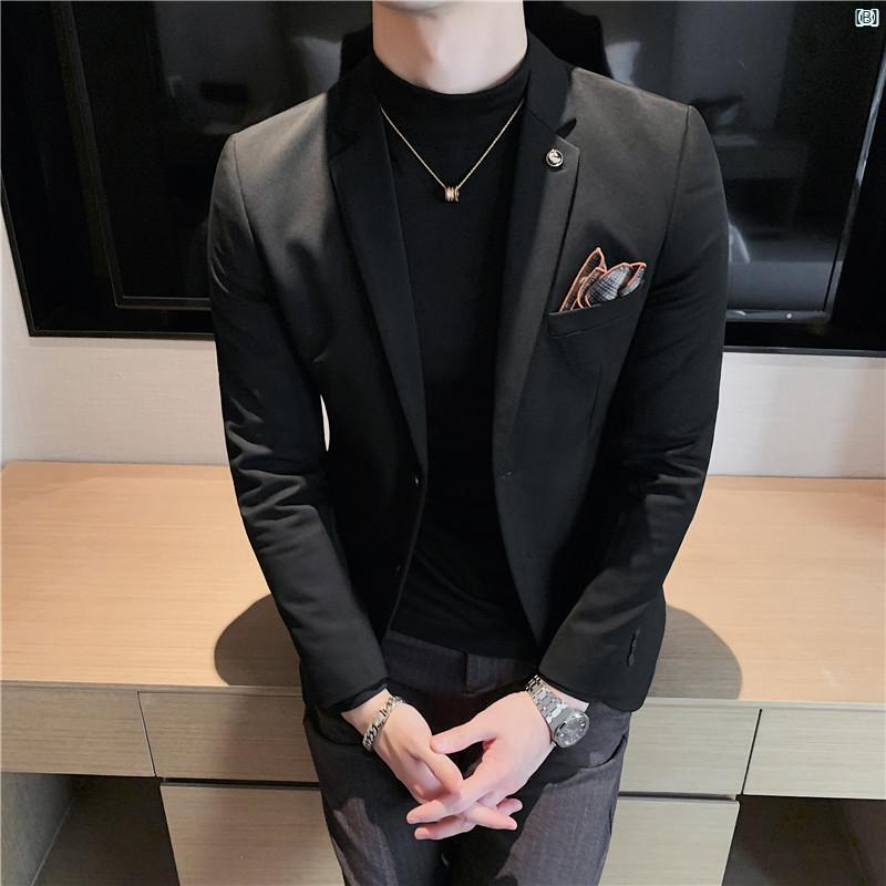 メンズ　メンズファッション　フォーマル メンズカジュアル 2 ボタン シングル スーツ ジャケット スリム ダブル スリット ビジネス 厚手 秋冬 小柄 大きめ サイズ トップ
