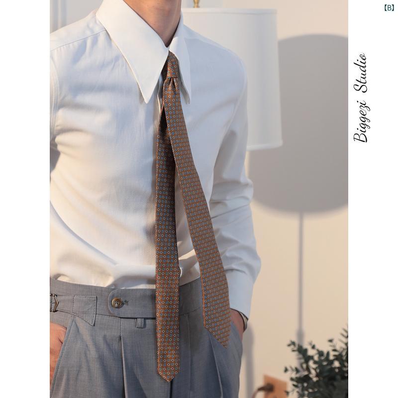 メンズ　ファッション　ユニフォーム　バー イタリア ナポリ レトロ ロング ポインテッドカラー ライト ビジネス ストライプ テクスチャー 抗 シワ スタイリッシュ 快適 カジュアル ブラック シャツ