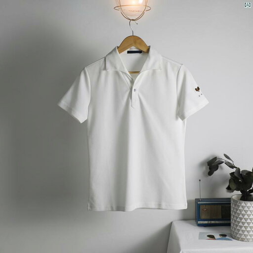 メンズ ファッション ユニフォーム バー BIGGEZI シンプル スリムフィット Tシャツ ピケ 袖 小柄 刺繍 装飾 エレガント スタイリッシュ ポロシャツ メンズ ファッション ユニフォーム バー BIGGEZI シンプル スリムフィット Tシャツ ピケ 袖 小柄 刺繍 装飾 エレガント スタイリッシュ ポロシャツ