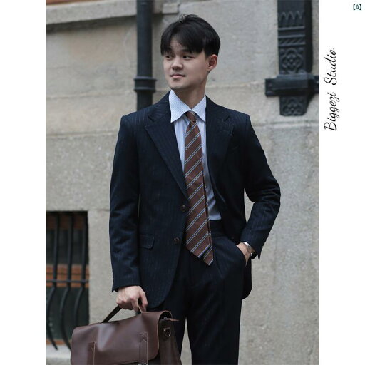 メンズ ファッション ユニフォーム バー イタリア ナポリ レトロ ヤッピー スリム ドット ストライプ 結婚式 仕事 ビジネス 写真 スーツ メンズ ファッション ユニフォーム バー イタリア ナポリ レトロ ヤッピー スリム ドット ストライプ 結婚式 仕事 ビジネス 写真 スーツ
