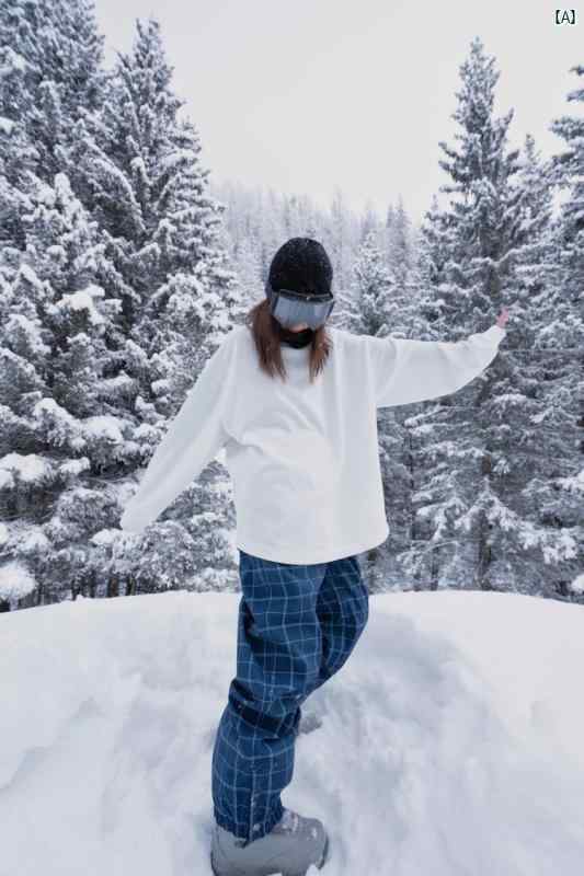 ホワイト 撥水 ボトム シャツ スキー スーツ レディース スノーボード スウェットシャツ 長袖 Tシャツ 秋用 ゆったり ジャケット 男性用 トップス