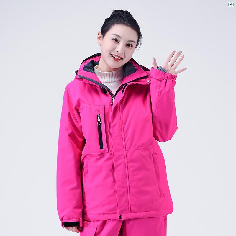 スキーウェア レディース スキー パンツ OVER SIZE 冬用 防水 暖かい スノーボード セット