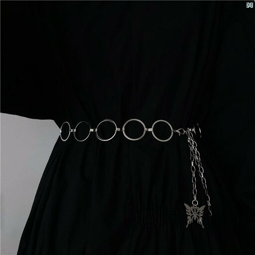 レディースベルト アクセサリー ベルトチェーン オシャレ ファッション小物 個性的 蝶 装飾 施 レディース サークル メタルチェーン ウエスト チェーン マッチング スカート シャツ スーツ ベルト イン レディースベルト アクセサリー ベルトチェーン オシャレ ファッション小物 個性的 蝶 装飾 施 レディース サークル メタルチェーン ウエスト チェーン マッチング スカート シャツ スーツ ベルト イン