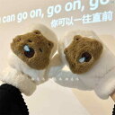レディース 手袋 ファッション小物 冬ファッション オシャレ 冬 かわいい クマ ぬいぐるみ 手袋 暖かい 防寒性 保つ サイクリング 学生 ホルターネック ミトン 厚く