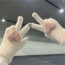 レディース 手袋 ファッション小物 冬ファッション オシャレ 手袋 タッチ スクリーン かわいい 厚手 暖かい 冬 韓国 学生 サイクリング 裏起毛 大好き