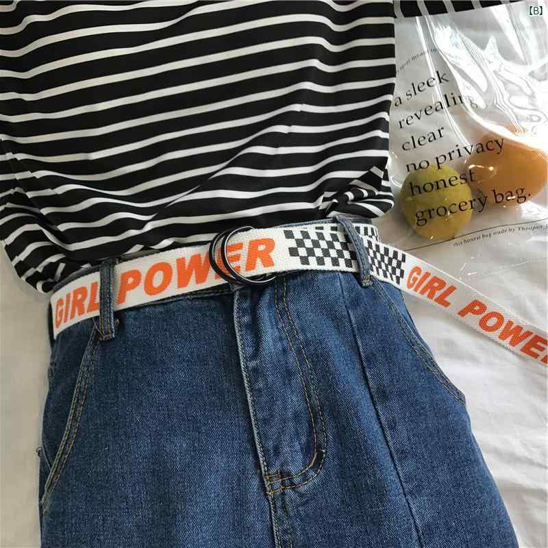 レディース ベルト アクセサリー レディースベルト オシャレ ファッション小物 個性的 カップル ジーンズ ファッション ダブル リング バックルベルト 長め 韓国 キャンバス カジュアル
